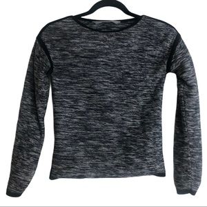 Athleta Heather Gray/Black Sweater Size XXS